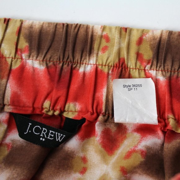 J Crew skirt with pockets Sz 0 cotton POPPI Abstract Print - Picture 8 of 9